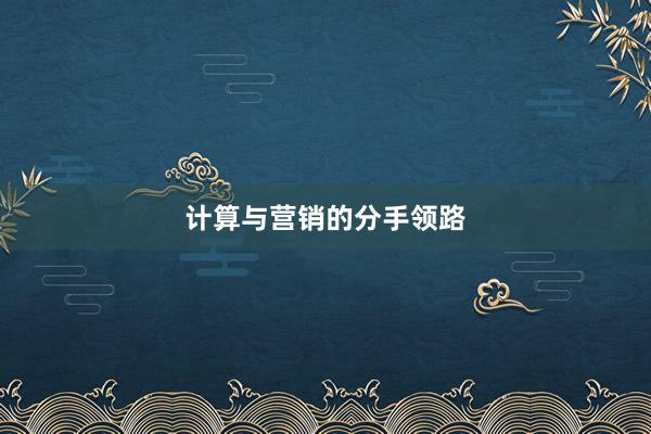 计算与营销的分手领路